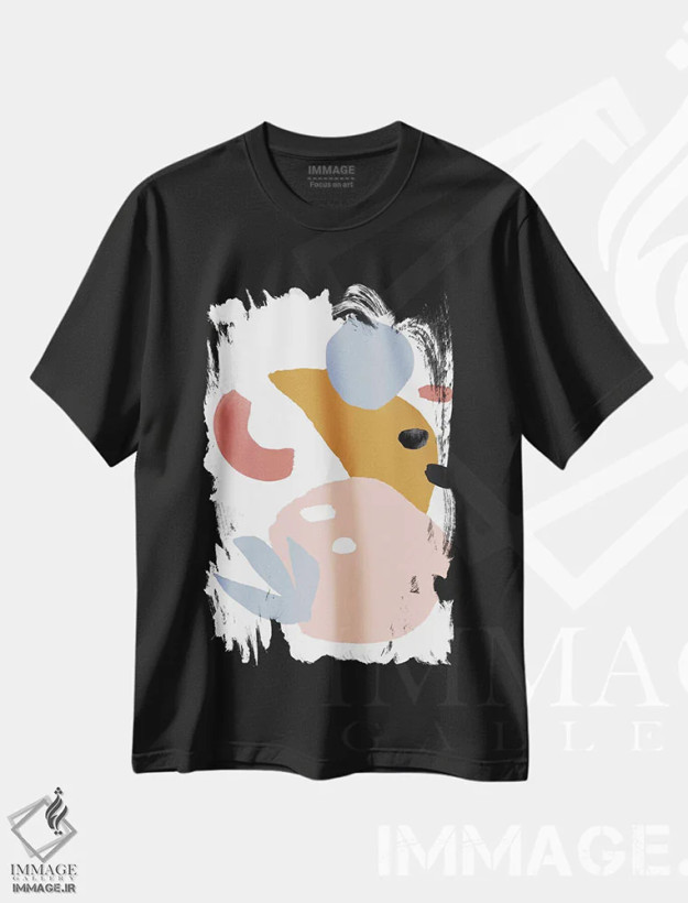 تیشرت مشکی طرح دار غروب گرم اول اثر جسیکا بروگینک | فروشگاه ایماژ