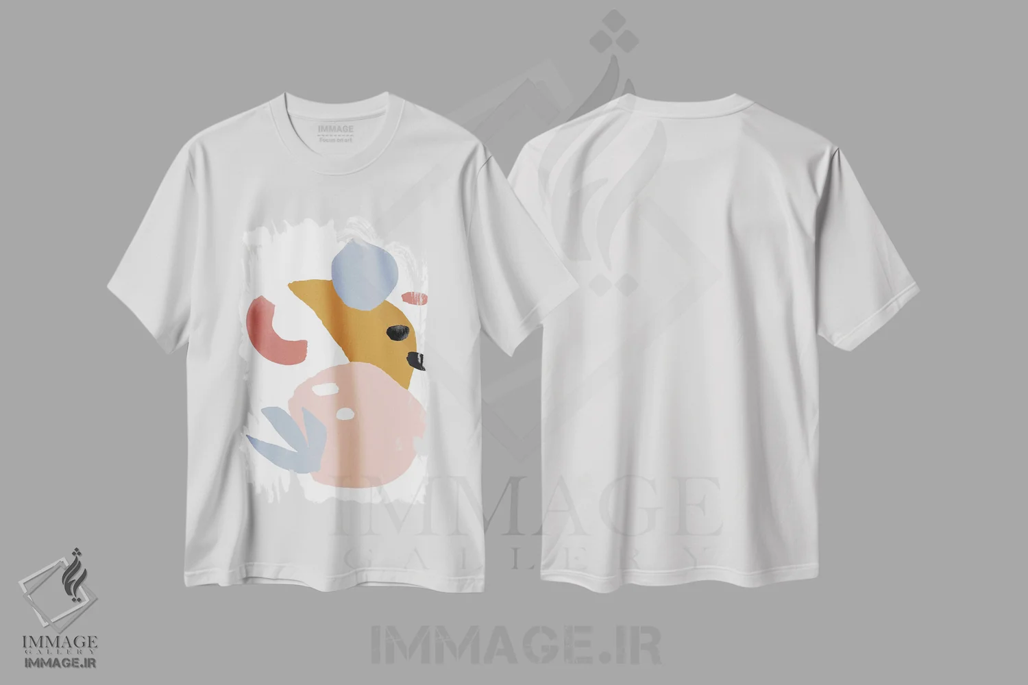 تیشرت سفید طرح دار غروب گرم اول اثر جسیکا بروگینک | immage.ir