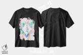 تیشرت مشکی طرح دار بهشت استوایی، تزئینی اثر جسیکا بروگینک | immage.ir