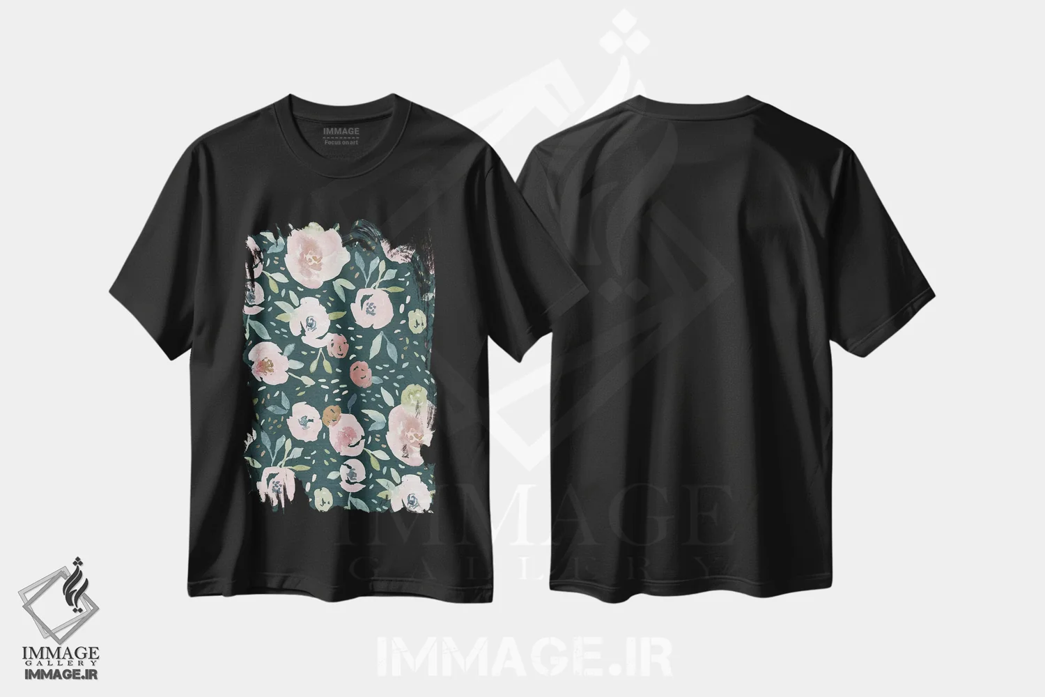 تیشرت مشکی طرح دار باغ مخفی دوم، تزئینی اثر جسیکا بروگینک | immage.ir
