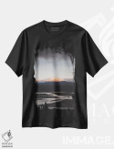 تیشرت مشکی طرح دار هکلا هنگام غروب، مدیوم اثر جو شاتر | immage.ir