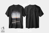 تیشرت مشکی طرح دار هکلا هنگام غروب، مدیوم اثر جو شاتر | immage.ir