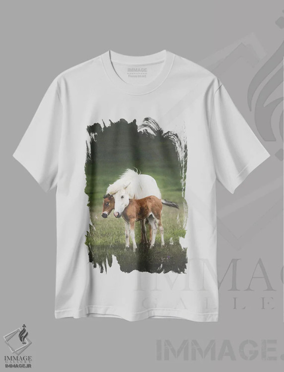 تیشرت سفید طرح دار مهربانی، مدیوم اثر جو شاتر | immage.ir