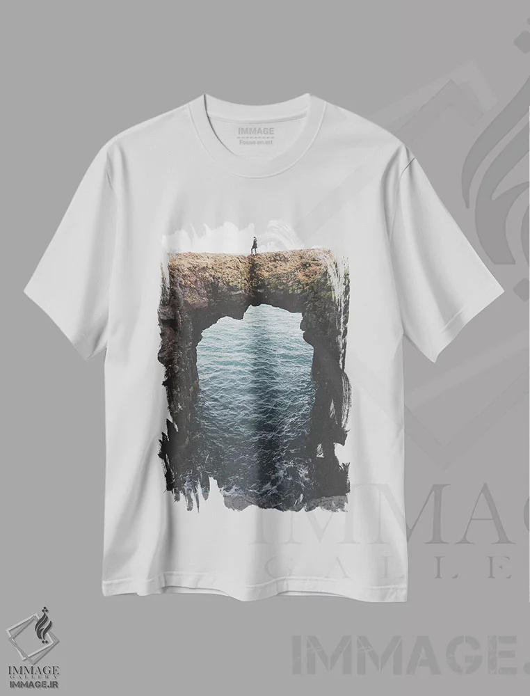 تیشرت سفید طرح دار طاق های غربی، مدیوم اثر جو شاتر | immage.ir