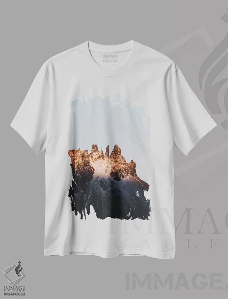 تیشرت سفید طرح دار انگشتان زمستانی، مدیوم اثر جو شاتر | immage.ir