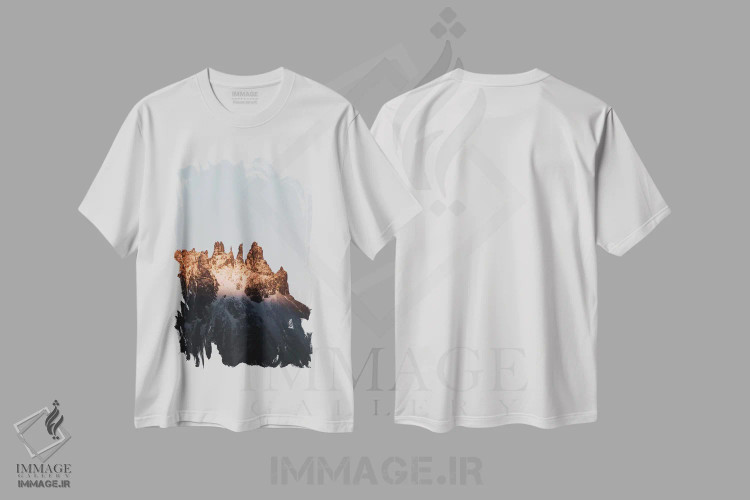 تیشرت سفید طرح دار انگشتان زمستانی، مدیوم اثر جو شاتر | immage.ir