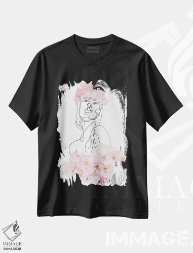 تیشرت مشکی طرح دار امیدهای بزرگ، دکور بوهمی اثر جسی کیث | فروشگاه ایماژ