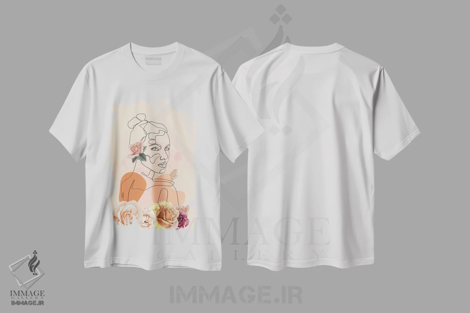 تیشرت سفید طرح دار جاه طلبی گل ها ۱، دکور بوهمی اثر جسی کیث | فروشگاه ایماژ