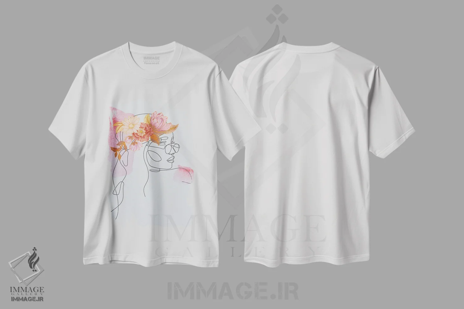 تیشرت سفید طرح دار رشد هیپنوتیزم کننده ۱، دکور بوهمی اثر جسی کیث | فروشگاه ایماژ