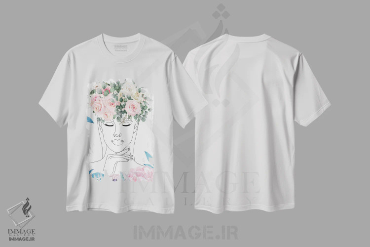 تیشرت سفید طرح دار زیبایی گل ها، دکور بوهمی اثر جسی کیث | immage.ir