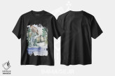 تیشرت مشکی طرح دار کلبه پنهان ۱، دکور تعطیلات اثر جسی کیث | immage.ir