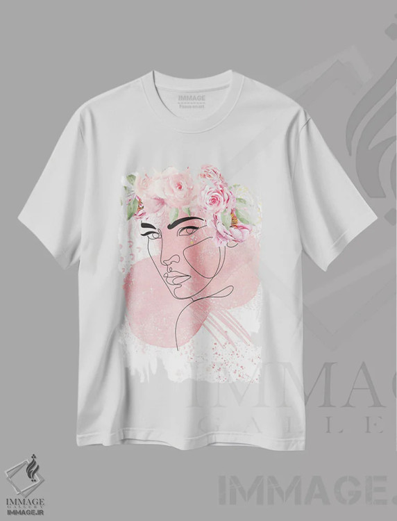 تیشرت سفید طرح دار رشد زیبا ۱، دکور بوهمی اثر جسی کیث | immage.ir