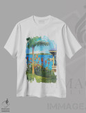 تیشرت سفید طرح دار دریاچه، تزئینی اثر جین اسلیوکا | immage.ir