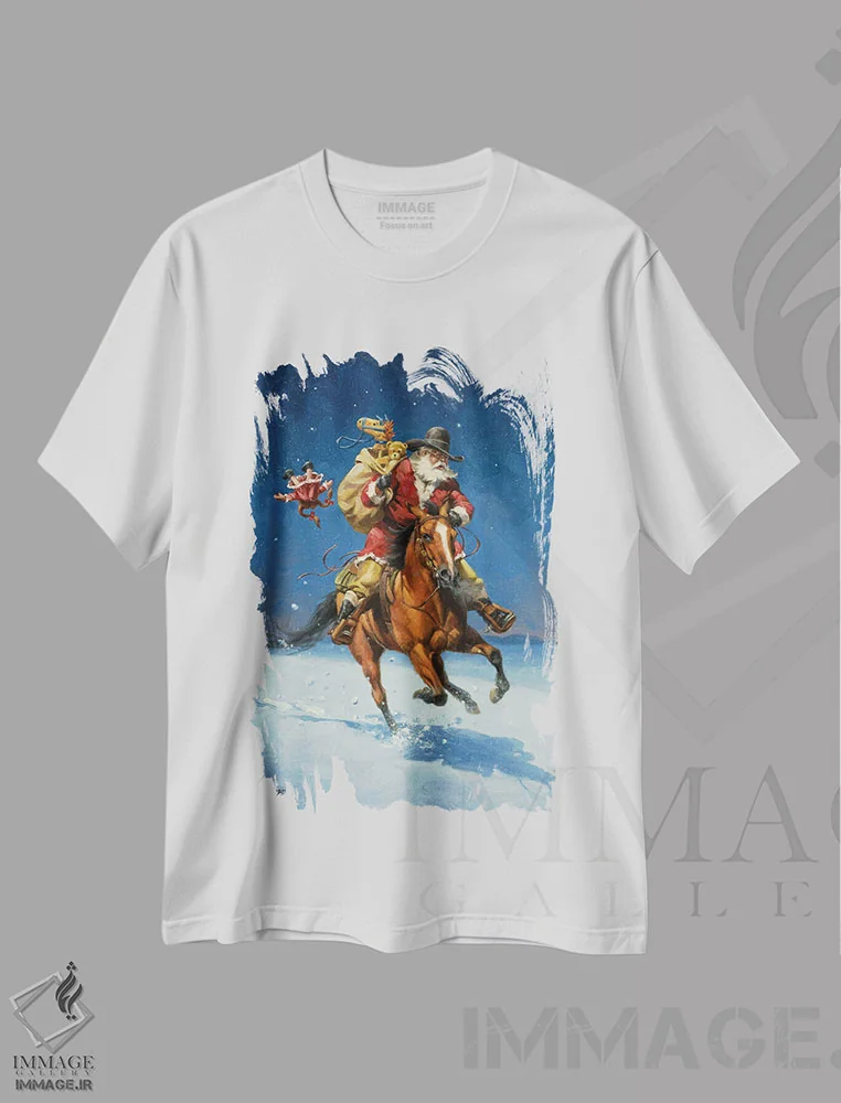 تیشرت سفید طرح دار سوارکار نیمه شب، تزئینی اثر جک سورنسن | immage.ir