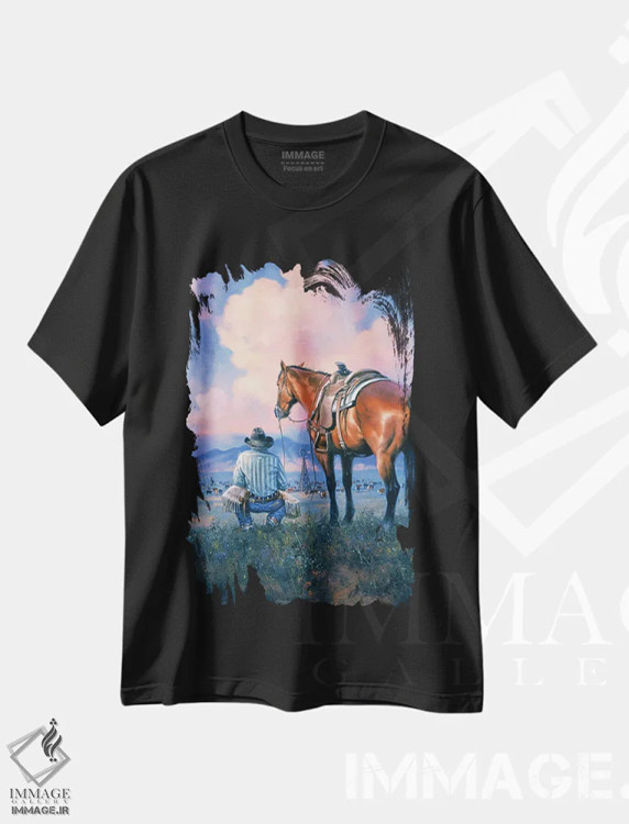 تیشرت مشکی طرح دار شکرگزاری، تزئینی اثر جک سورنسن | فروشگاه ایماژ