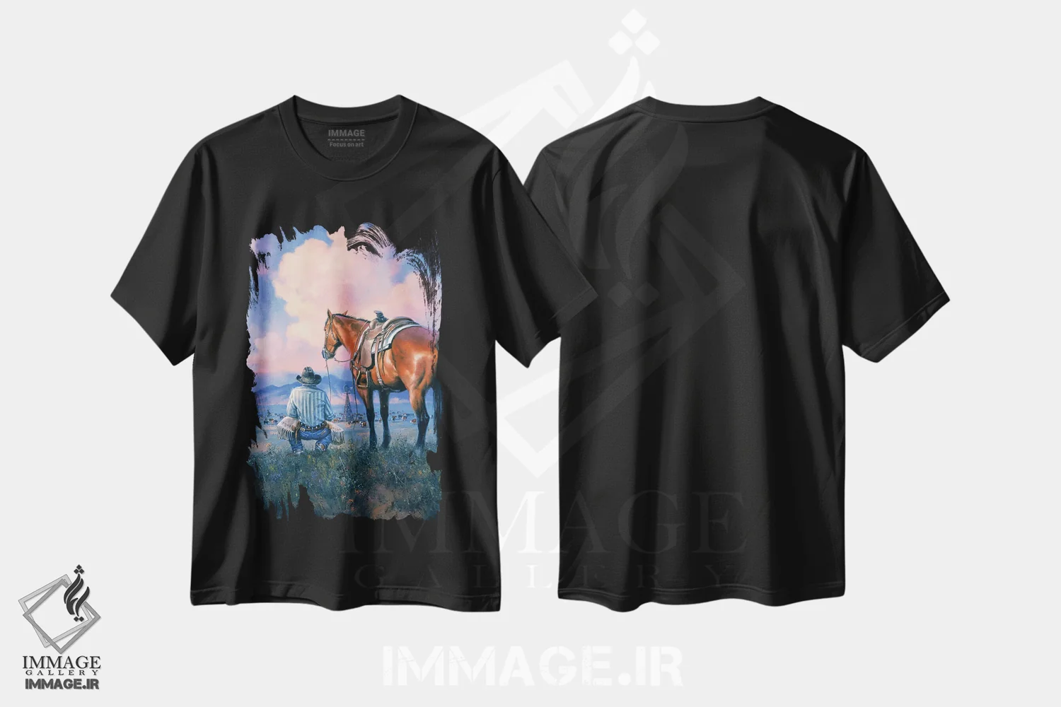 تیشرت مشکی طرح دار شکرگزاری، تزئینی اثر جک سورنسن | فروشگاه ایماژ