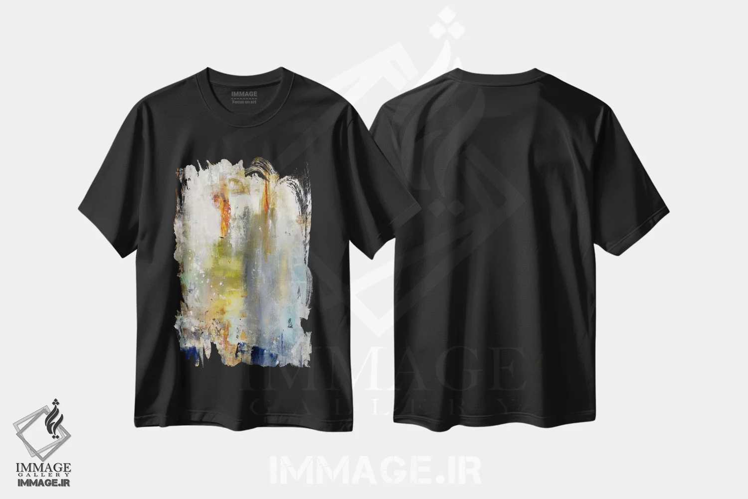 تیشرت مشکی طرح دار اکتشاف ها اثر جولیان اسپنسر | immage.ir
