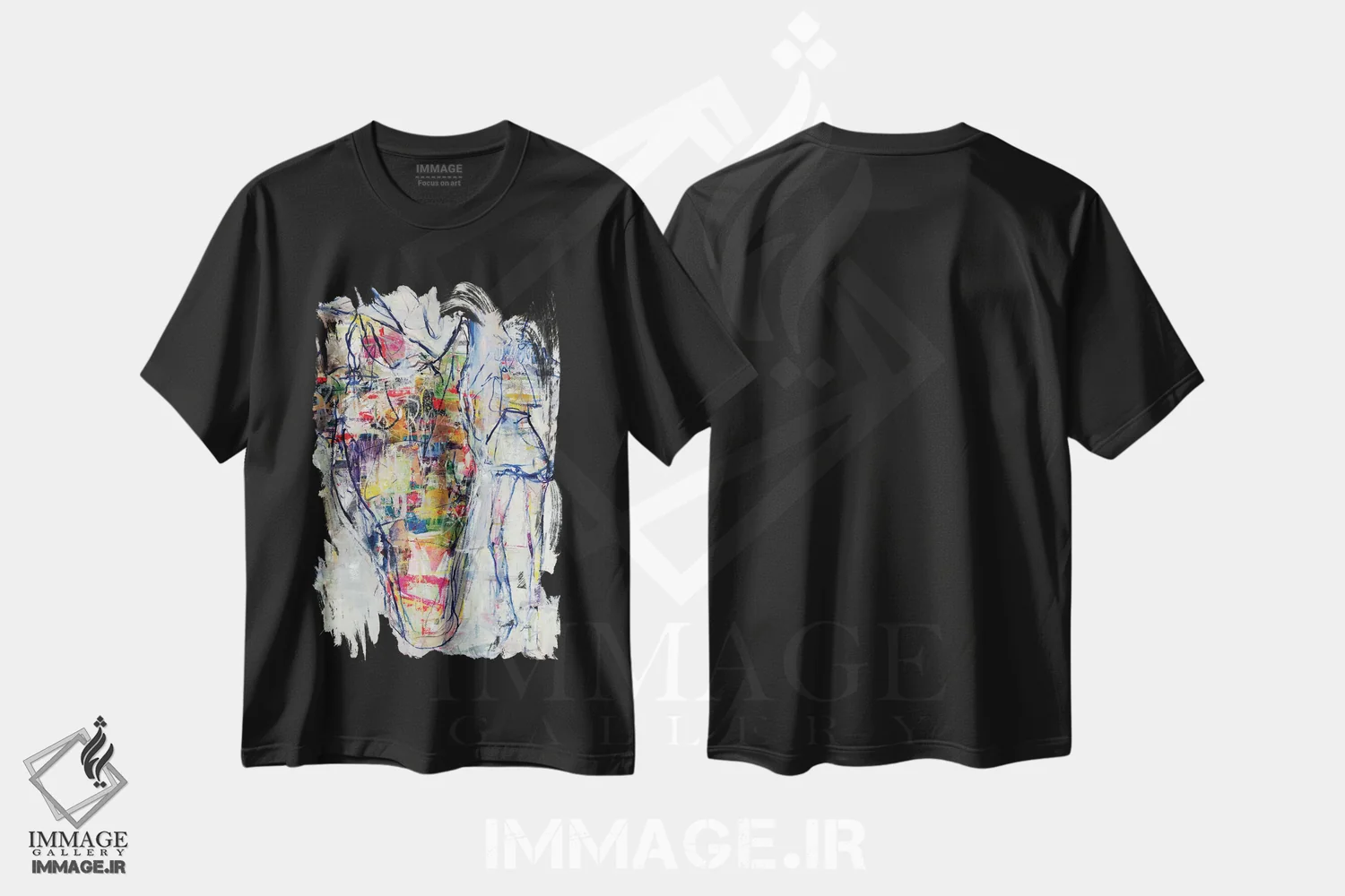 تیشرت مشکی طرح دار رویای سیرک اثر جولیان اسپنسر | immage.ir