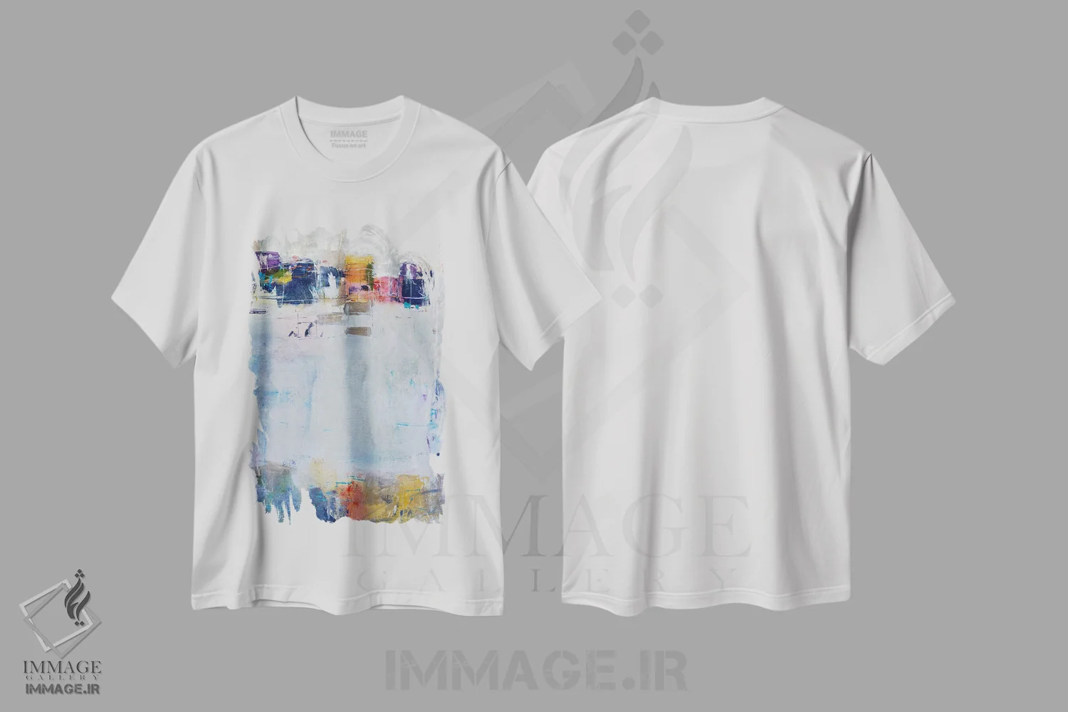 تیشرت سفید طرح دار ایوان تابستانی اثر جولیان اسپنسر | فروشگاه ایماژ