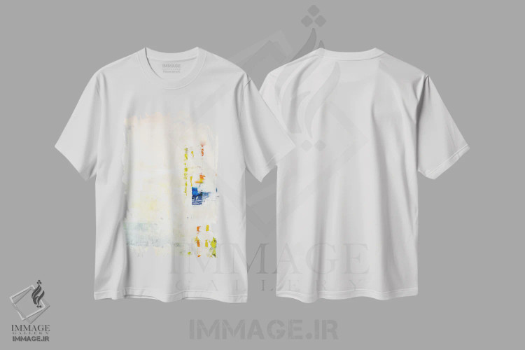 تیشرت سفید طرح دار آرامش ۱ اثر جولیان اسپنسر | immage.ir