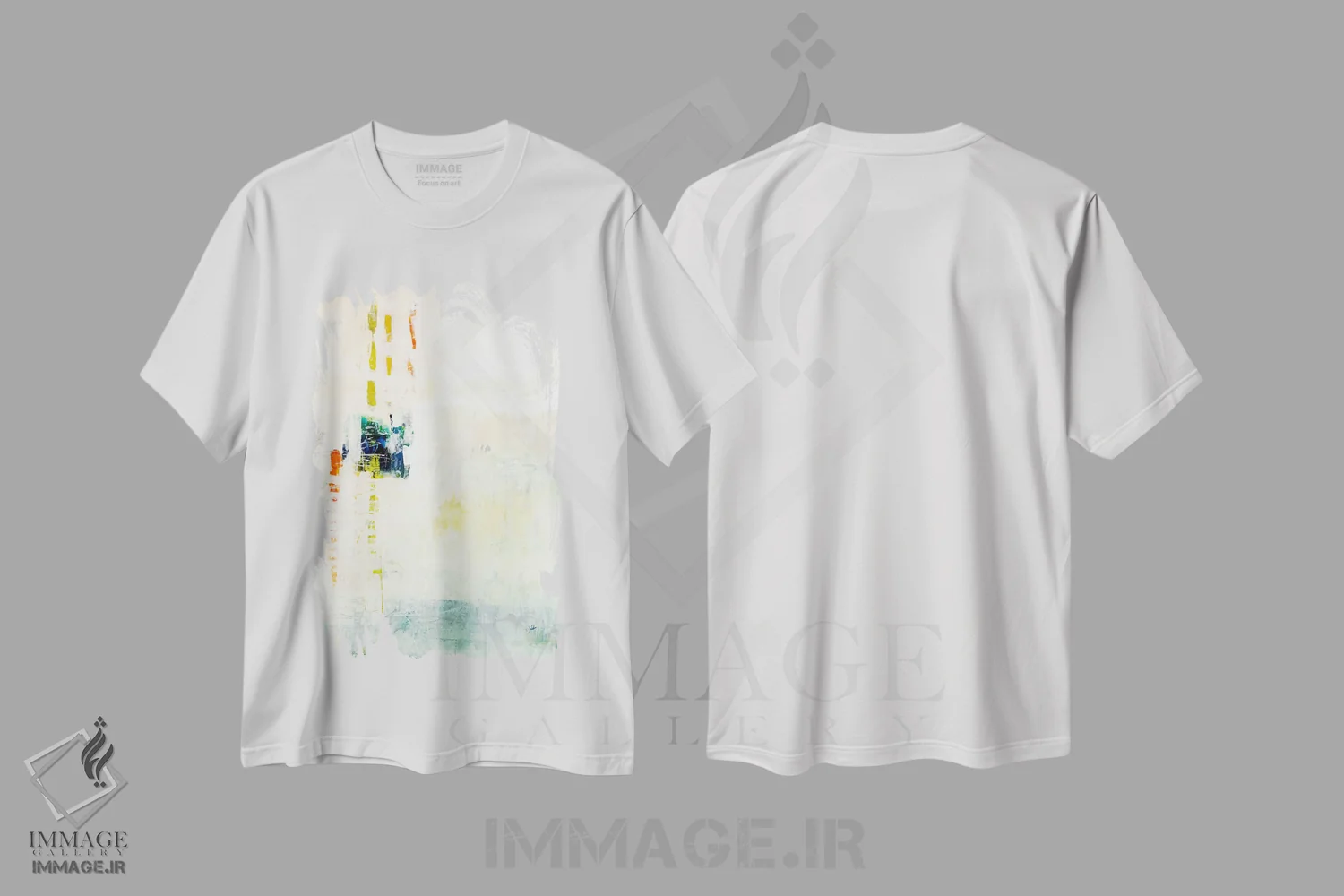 تیشرت سفید طرح دار آرامش II اثر جولیان اسپنسر | فروشگاه ایماژ