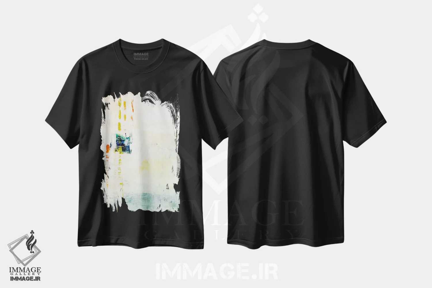 تیشرت مشکی طرح دار آرامش II اثر جولیان اسپنسر | immage.ir