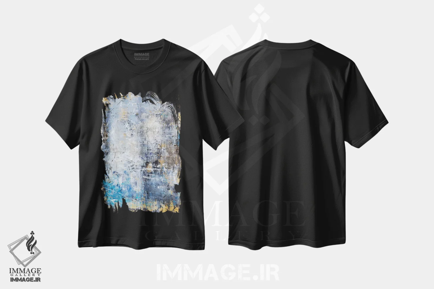 تیشرت مشکی طرح دار آشکارسازی باستانی اثر جولیان اسپنسر | فروشگاه ایماژ