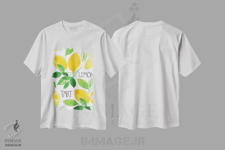 تیشرت سفید طرح دار میوه آبرنگی III، تزئینی اثر جسیکا ویبل | immage.ir