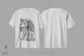 تیشرت سفید طرح دار یاغی، هنر فاخر معاصر اثر جیسون سوو | فروشگاه ایماژ