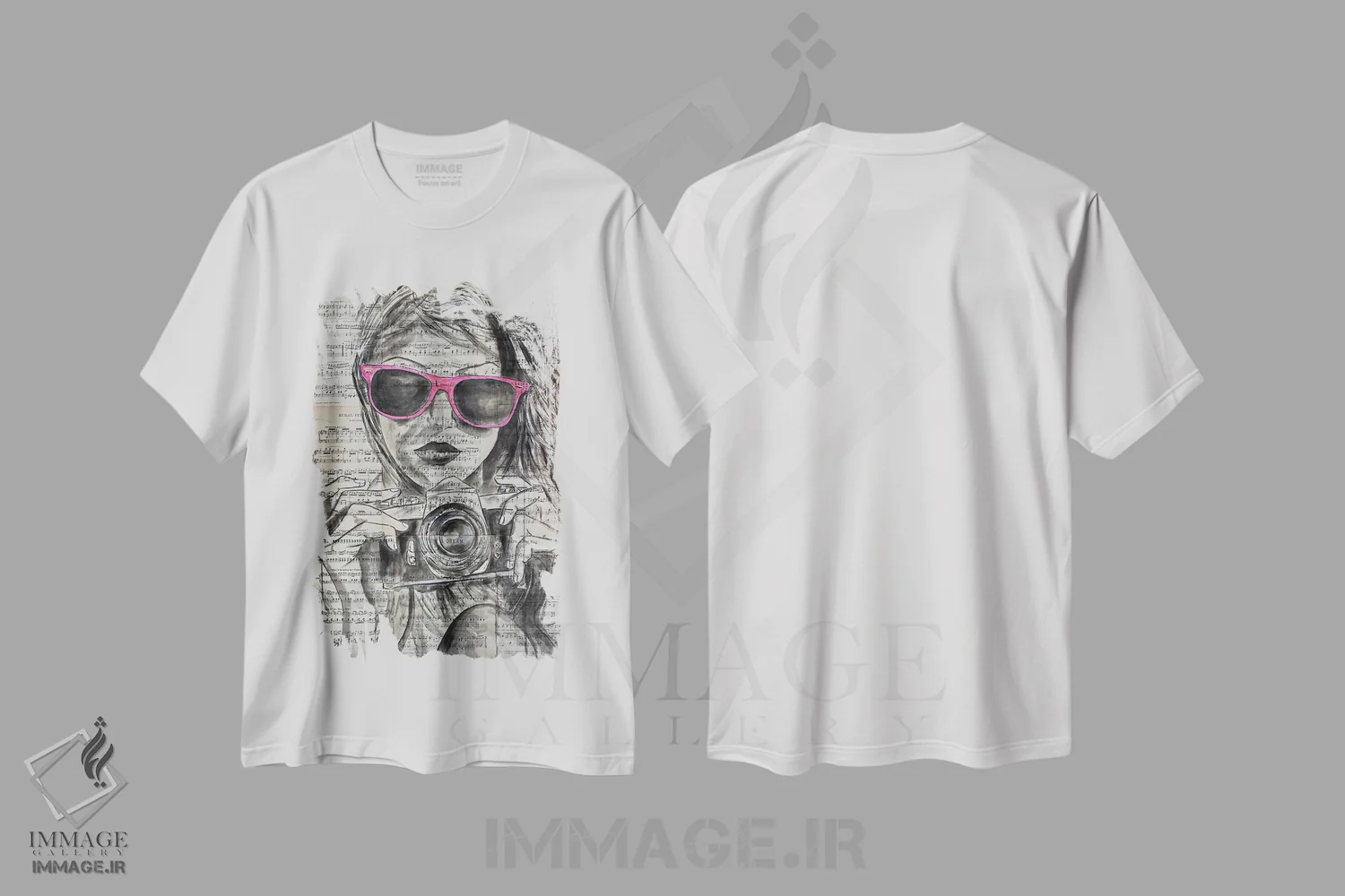 تیشرت سفید طرح دار روزهای تابستانی، هنر فاخر معاصر اثر جیسون سوو | فروشگاه ایماژ