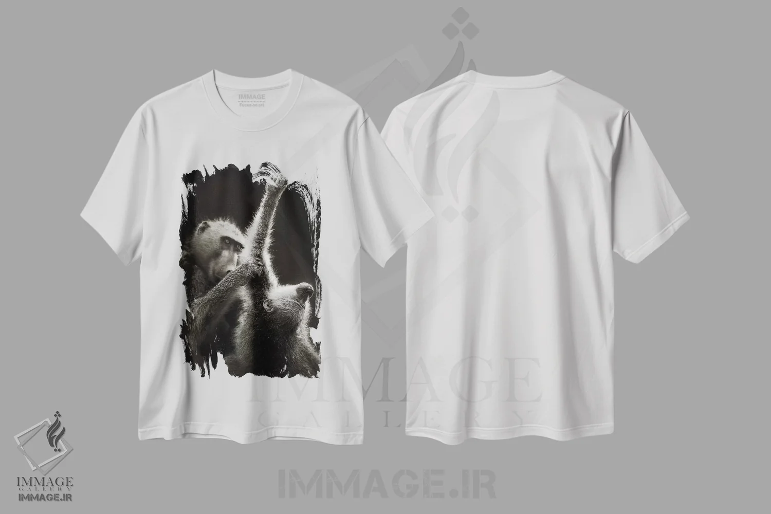 تیشرت سفید طرح دار آثار یوهان سوانپوئل - immage.ir