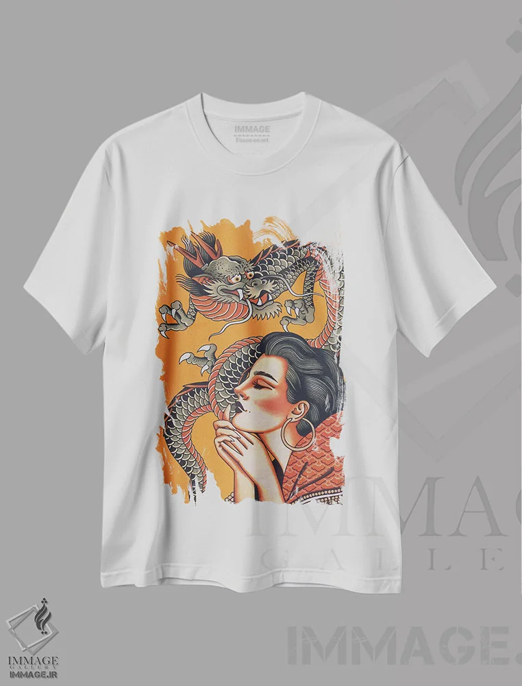تیشرت سفید طرح دار آرزو کن، دکوراسیون جایگزین اثر جسیکا اُ. | immage.ir