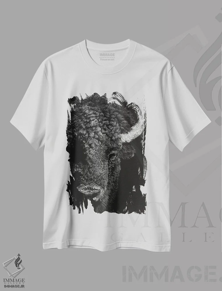 تیشرت سفید طرح دار نگاه اجمالی سیاه ۱، هنر تزئینی سیاه و سفید اثر جولی تی. چاپمن | فروشگاه ایماژ