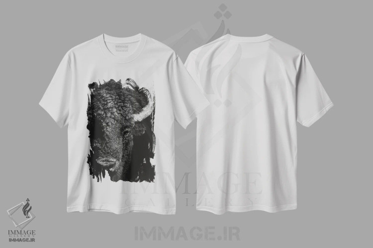 تیشرت سفید طرح دار نگاه اجمالی سیاه ۱، هنر تزئینی سیاه و سفید اثر جولی تی. چاپمن | فروشگاه ایماژ