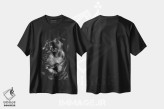 تیشرت مشکی طرح دار حکاکی سگ ها شماره ۱۲، هنر فاخر اثر جولی تی. چاپمن | فروشگاه ایماژ