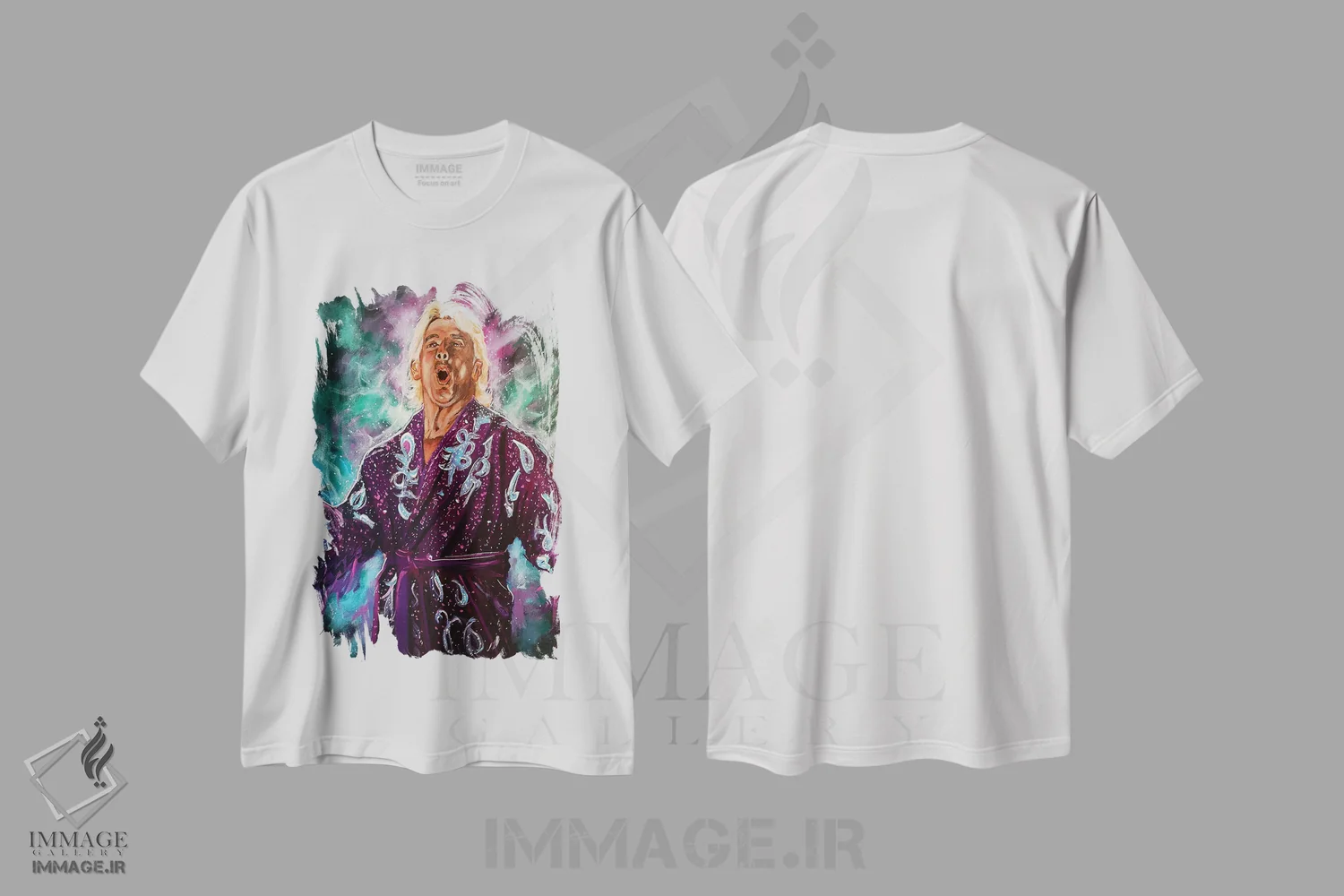 تیشرت سفید طرح دار ریک فلیر پسر طبیعت، هنر دیجیتال اثر جوئل تِش | immage.ir