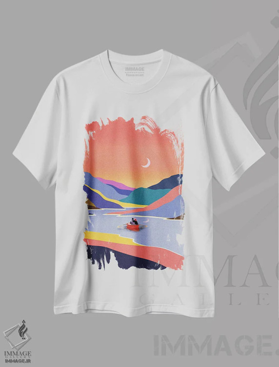 تیشرت سفید طرح دار با هم بهتر، تزئینی اثر استون کلاژز | immage.ir