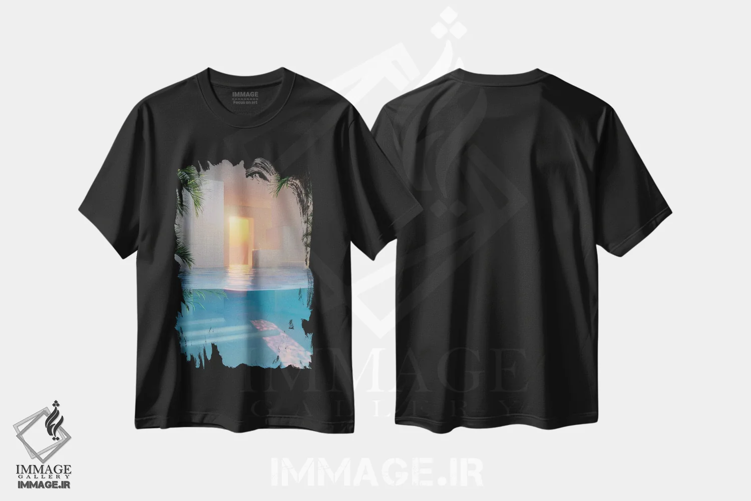 تیشرت مشکی طرح دار ورودی به خاطرات نوستالژیک، عکاسی ترکیبی اثر جیمز ترالی | immage.ir