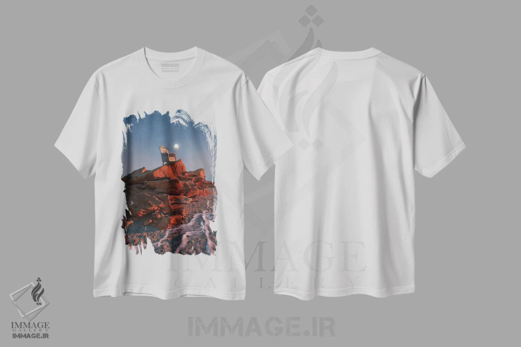 تیشرت سفید طرح دار جای مخفی، عکاسی ترکیبی اثر جیمز ترالی | immage.ir
