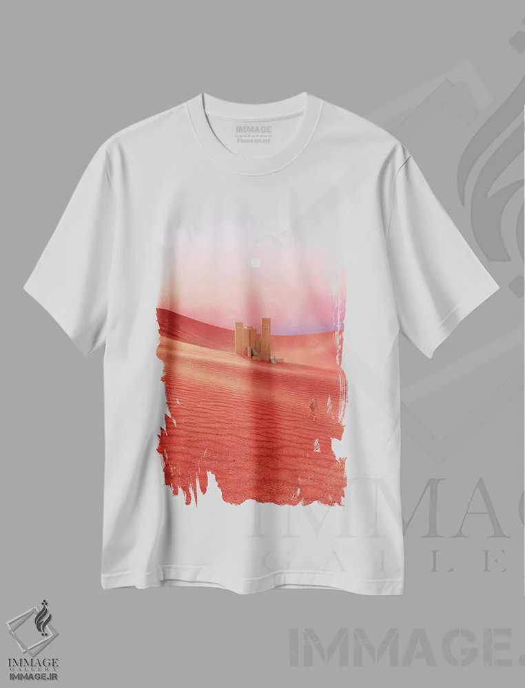 تیشرت سفید طرح دار کاوش در مریخ، عکاسی ترکیبی اثر جیمز ترالی | فروشگاه ایماژ