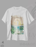 تیشرت سفید طرح دار مرجان های خانه ساحلی، عکاسی ترکیبی اثر جیمز ترالی | immage.ir