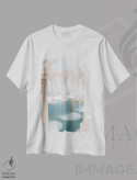تیشرت سفید طرح دار استخرهای بی انتها، عکاسی ترکیبی اثر جیمز ترالی | فروشگاه ایماژ