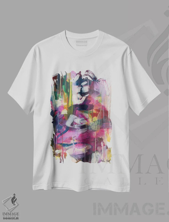 تیشرت سفید طرح دار راهم را گم کردم اما هرگز رویایم را از دست نمی دهم اثر جولیا بادو | فروشگاه ایماژ