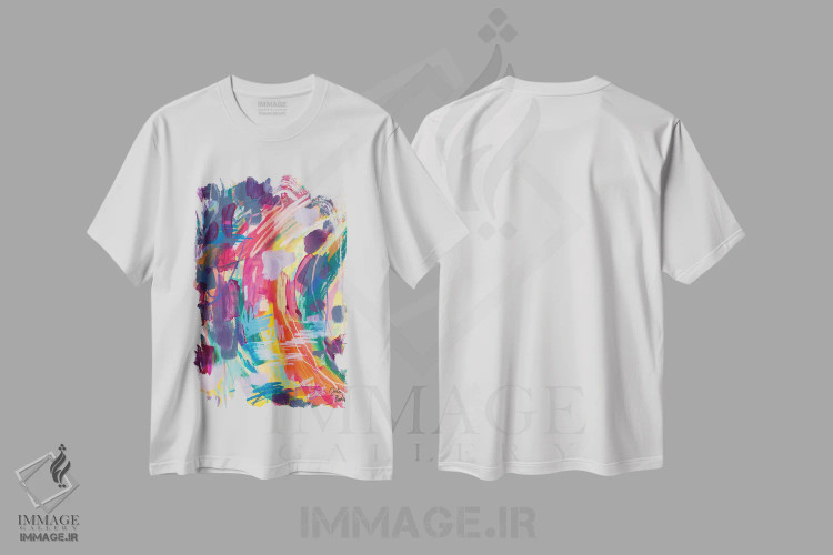 تیشرت سفید طرح دار در جستجوی لذت های کوچک اثر جولیا بادو | فروشگاه ایماژ