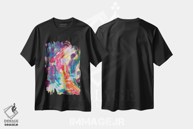 تیشرت مشکی طرح دار در جستجوی لذت های کوچک اثر جولیا بادو | immage.ir