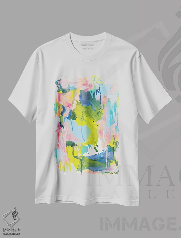 تیشرت سفید طرح دار تو بدترین دشمن خودت هستی اثر جولیا بادو | فروشگاه ایماژ