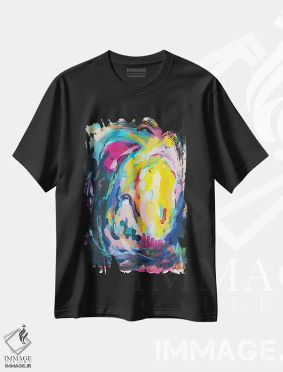 تیشرت مشکی طرح دار تو نمی توانی مرا متوقف کنی اثر جولیا بادو | فروشگاه ایماژ