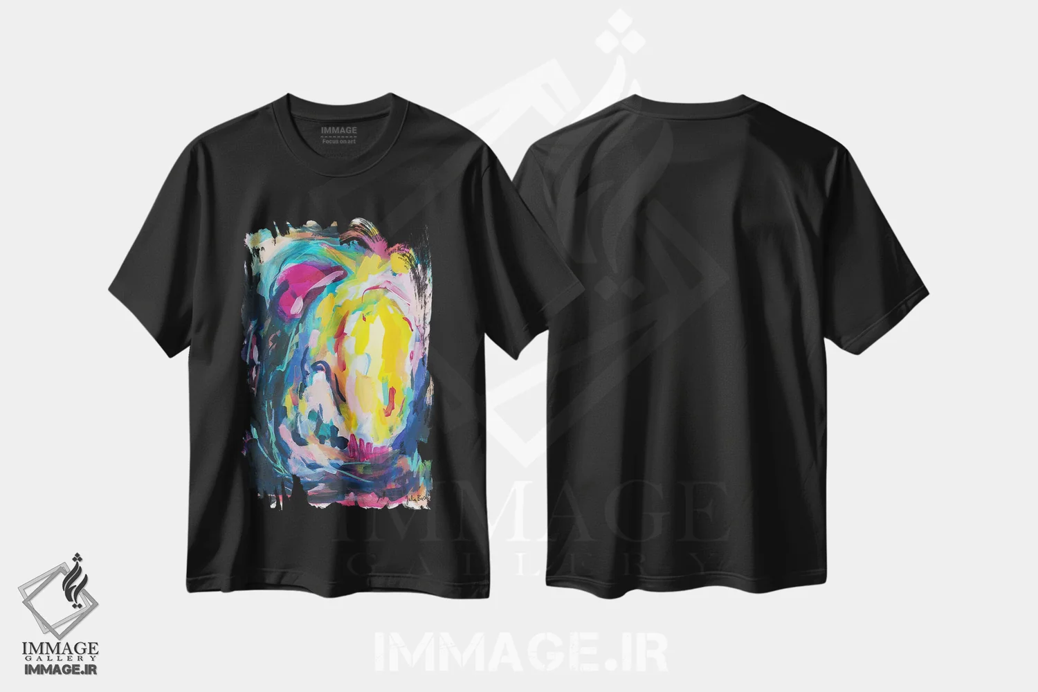 تیشرت مشکی طرح دار تو نمی توانی مرا متوقف کنی اثر جولیا بادو | فروشگاه ایماژ