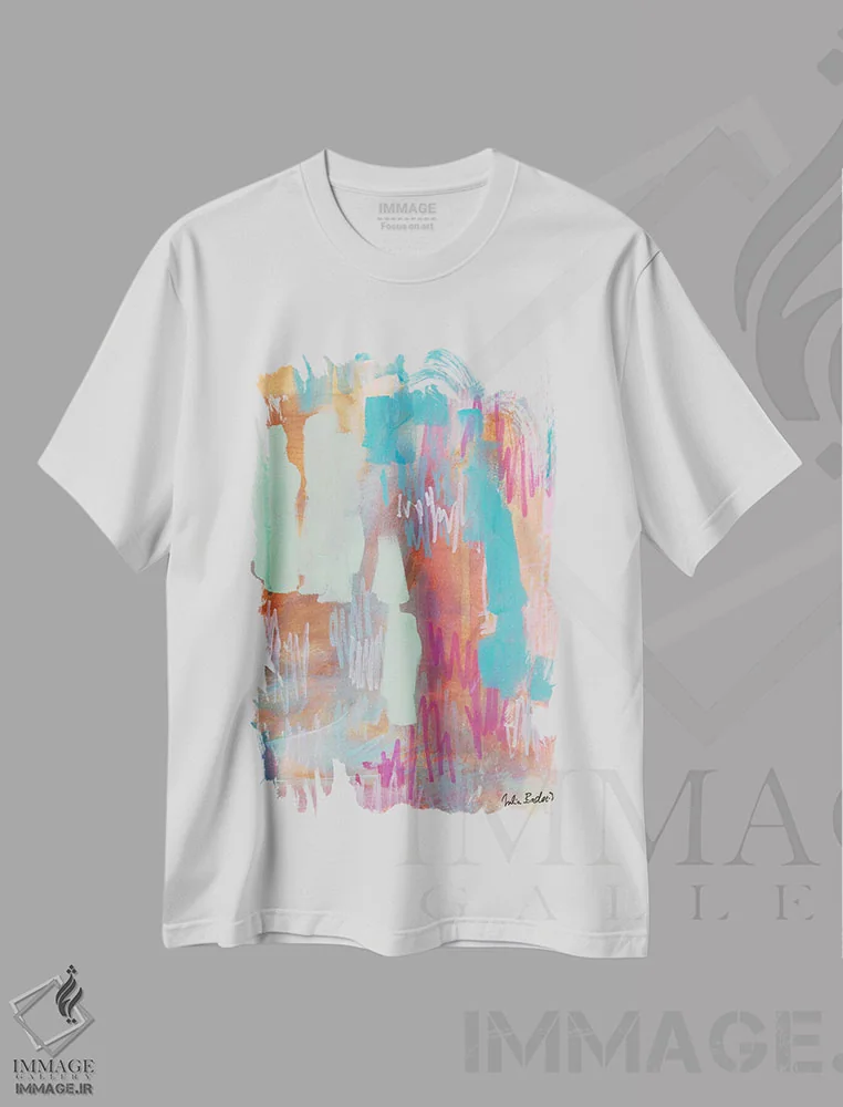 تیشرت سفید طرح دار Lay Bare,پنهان کردن، آشکار ساختن اثر جولیا بادو | immage.ir