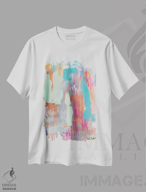تیشرت سفید طرح دار Lay Bare,پنهان کردن، آشکار ساختن اثر جولیا بادو | immage.ir
